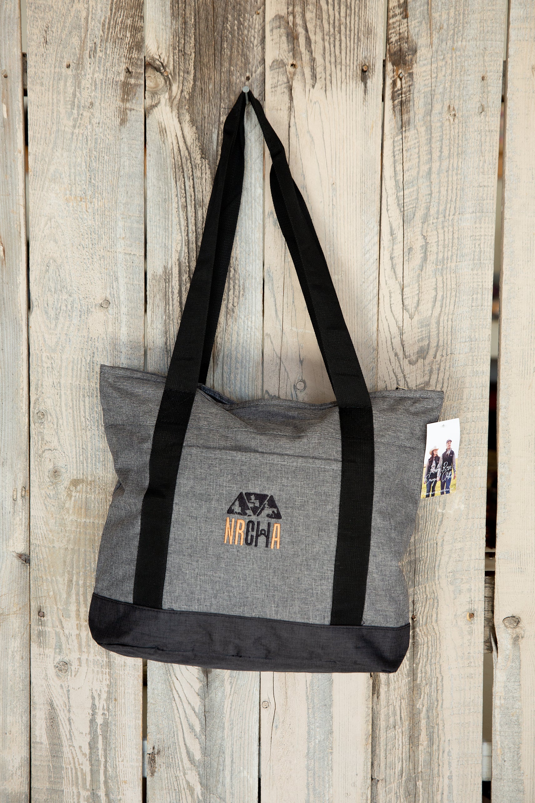 NRCHA Grey Bag-One Tote Bag – Ruby Rose Cowgirl Clothes