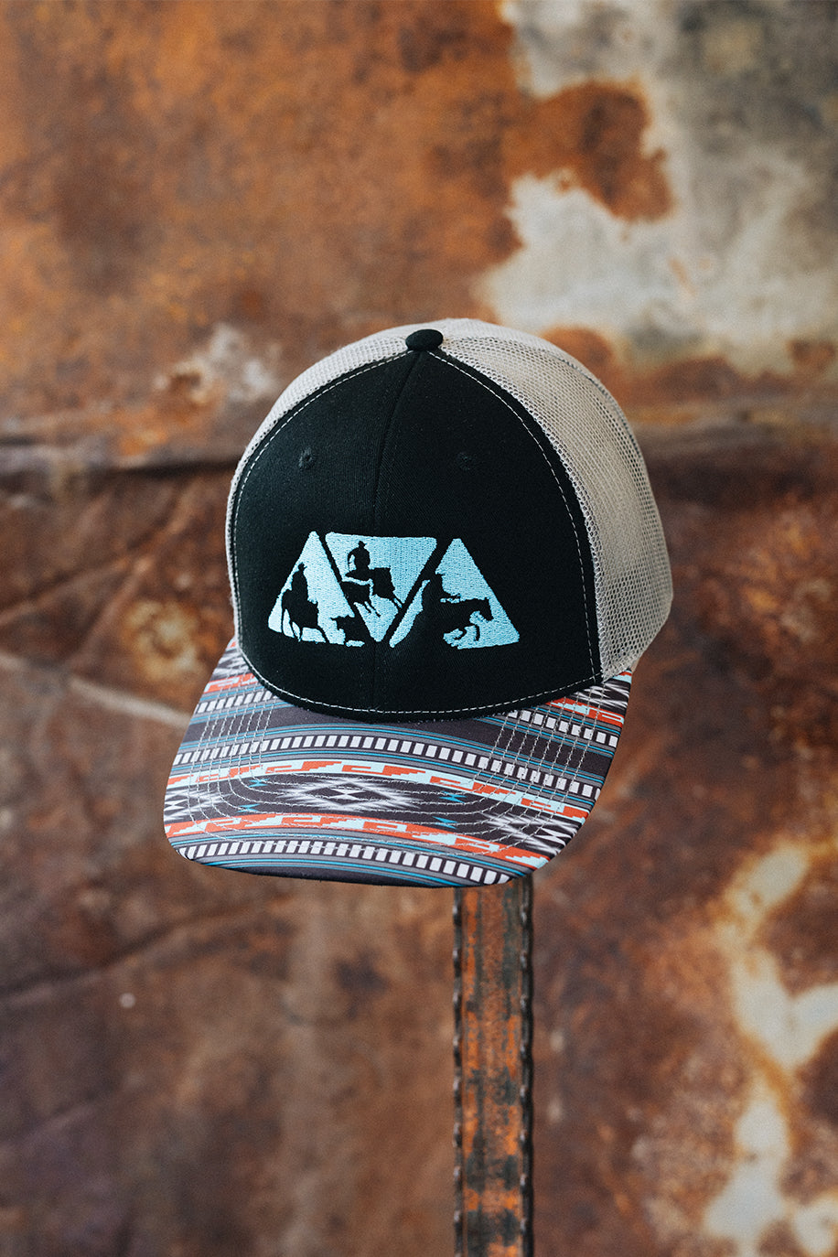 Southwest Red and Blue Bill NRCHA Logo Hat