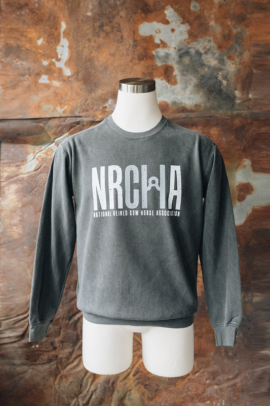 Grey NRCHA Comfort Colors Pullover Sweatshirt