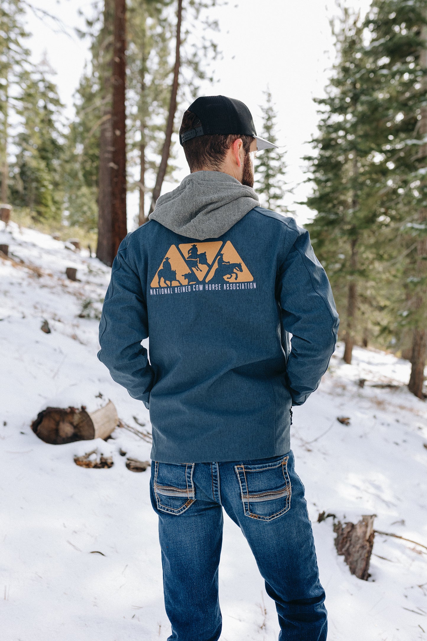 Men's NRCHA Logo Signature Series Navy Heather Jacket