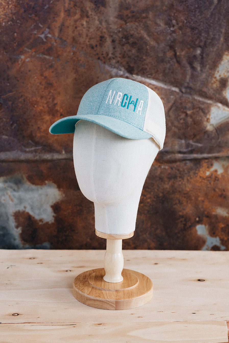 NRCHA Logo Turquoise & Cream Hat