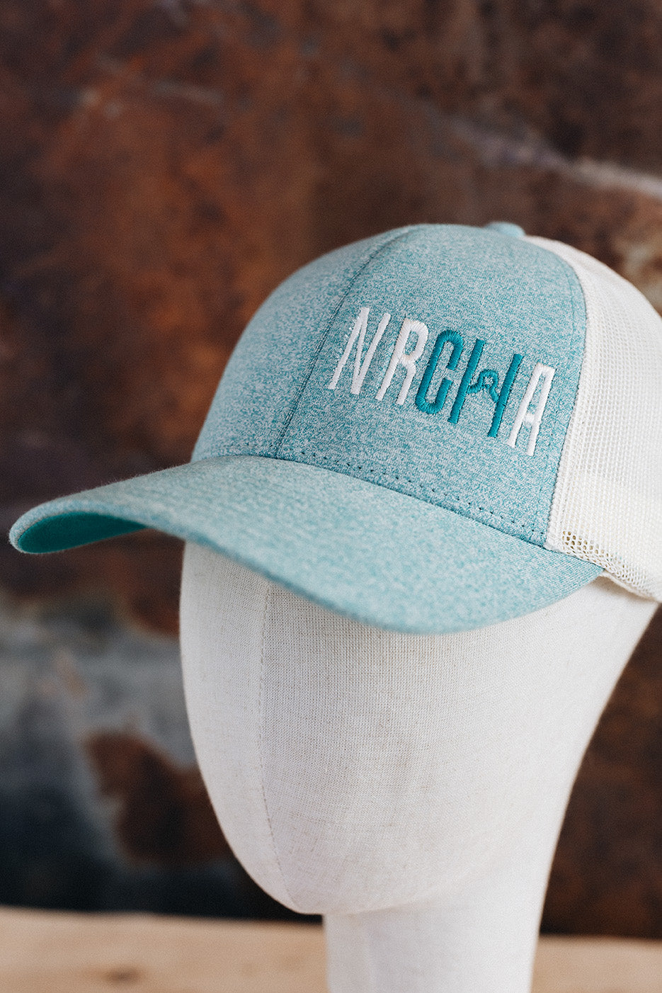 NRCHA Logo Turquoise & Cream Hat