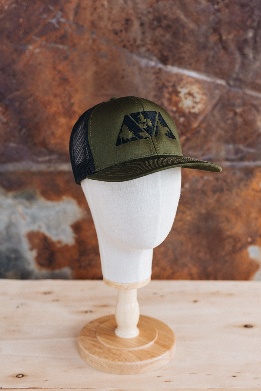 NRCHA Logo Olive Green & Black Hat