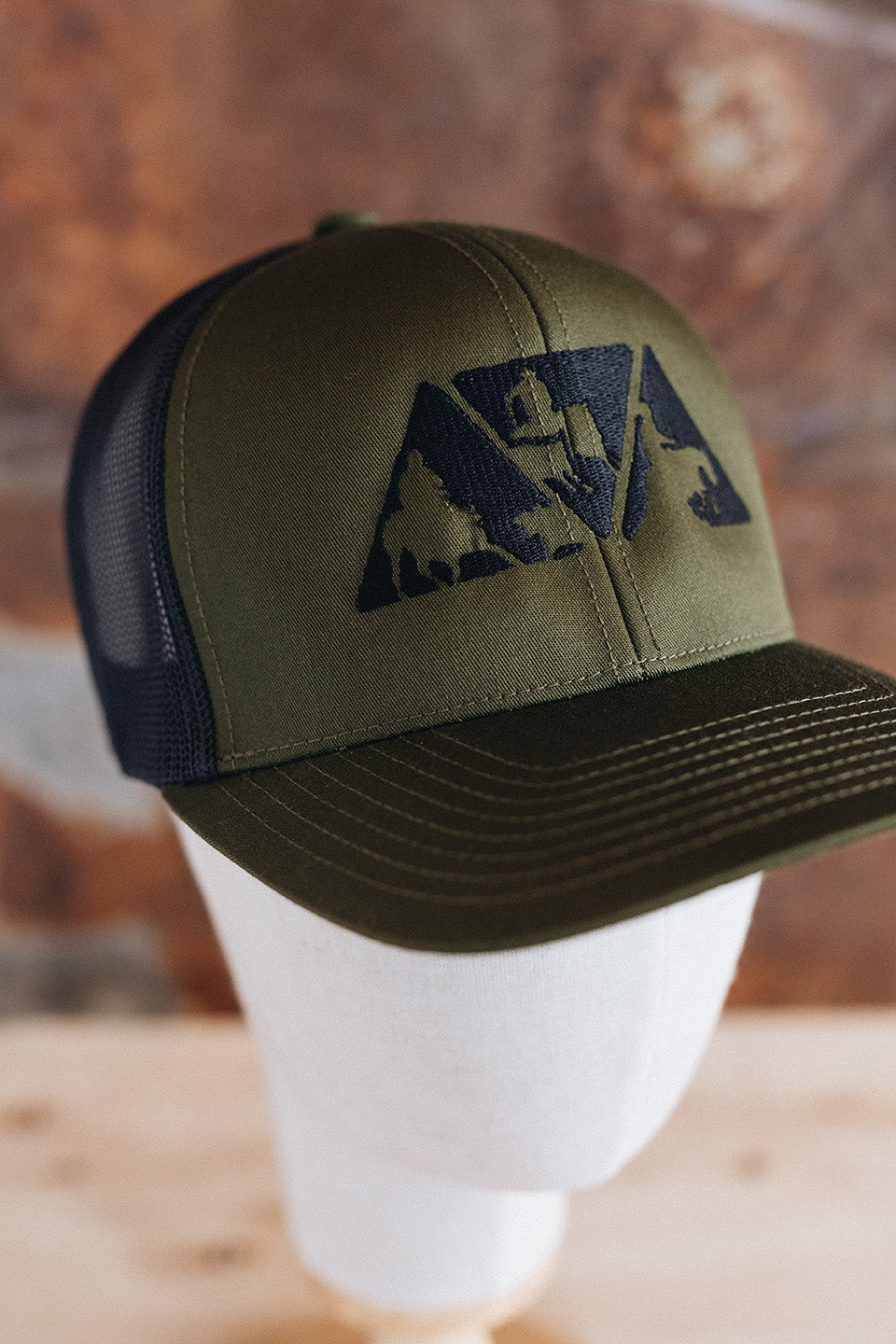 NRCHA Logo Olive Green & Black Hat