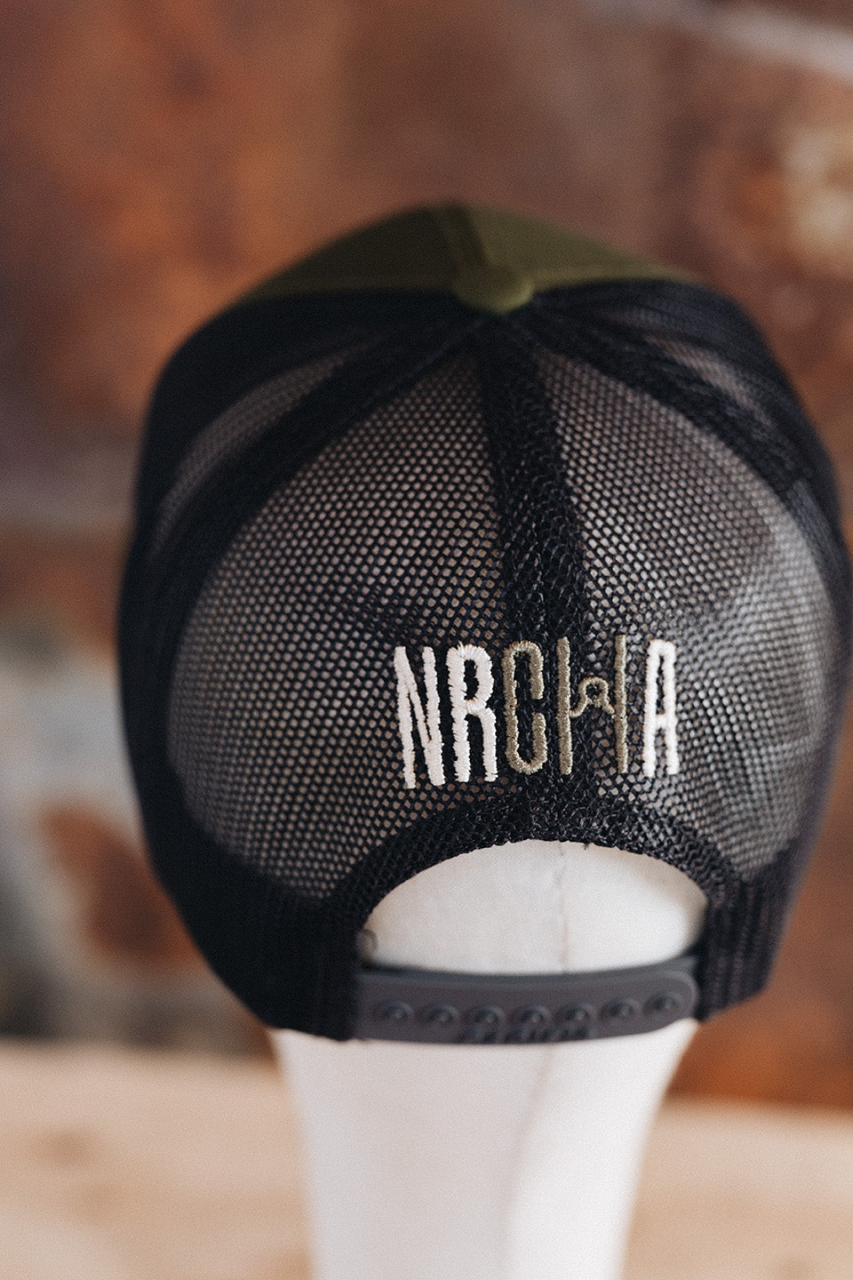 NRCHA Logo Olive Green & Black Hat