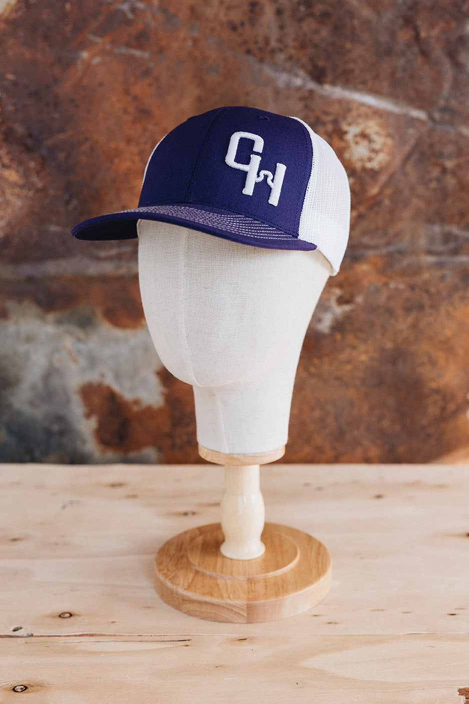 NRCHA "CH" Logo Purple and White Hat