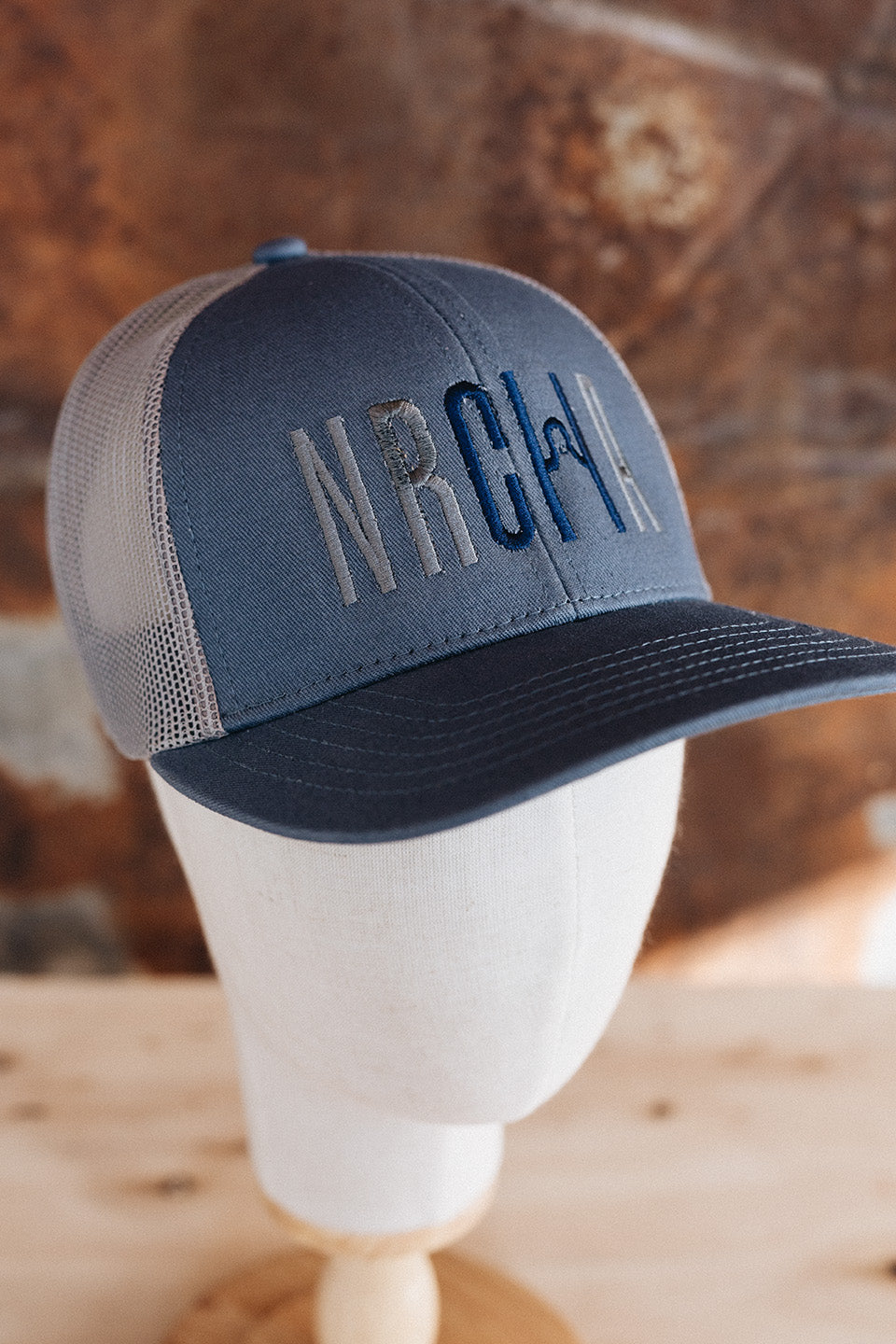 NRCHA Logo Slate Blue & Grey Hat